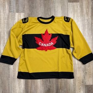 Vintage Nike Winnipeg Falcons Canada Replica Hockey Jersey Made In Canada-size L